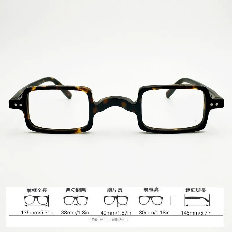 Yujo Unisex Square Full Rim Acetate Eyeglasses FT6016