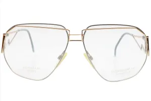 Yves Saint Laurent YSL387 Silver Vintage Stainless Steel Luxury Italy Eyeglasses