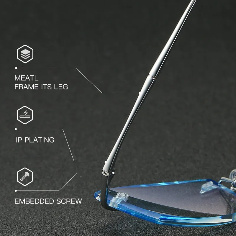 Zirosat 3018 Unisex Eyeglasses Pure Titanium Rimless