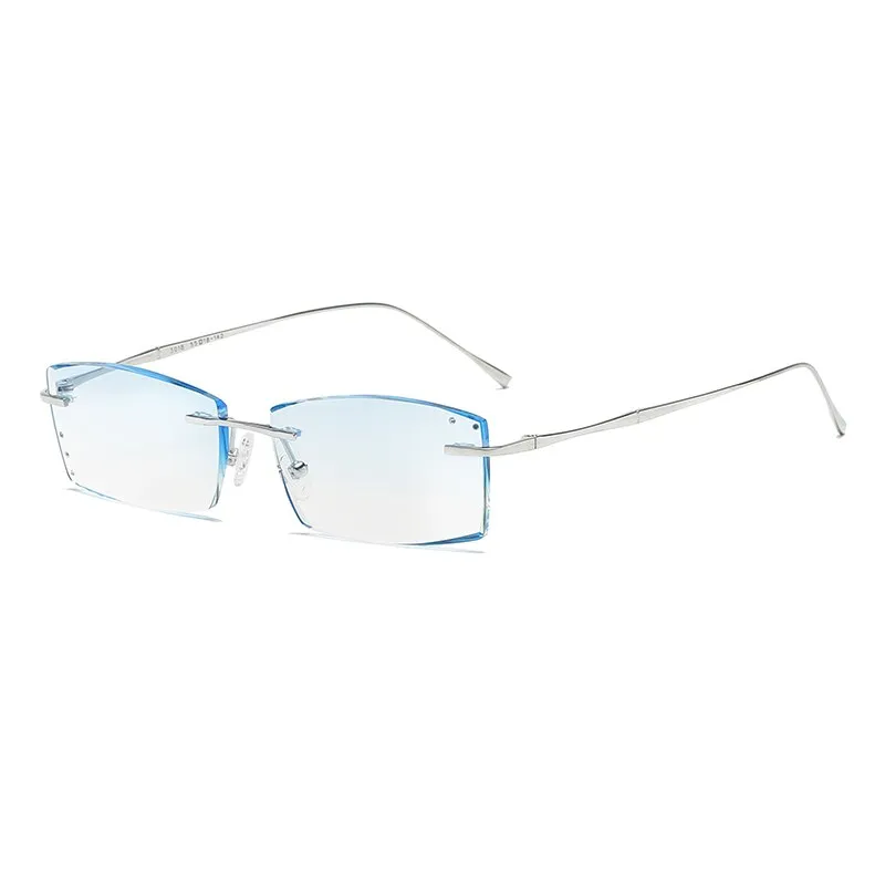 Zirosat 3018 Unisex Eyeglasses Pure Titanium Rimless