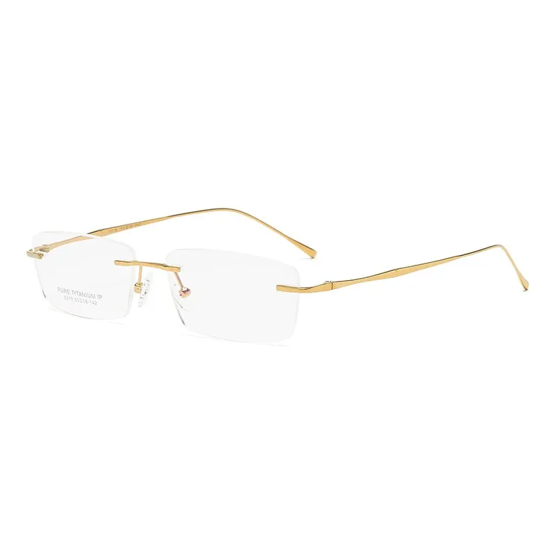 Zirosat 3018 Unisex Eyeglasses Pure Titanium Rimless