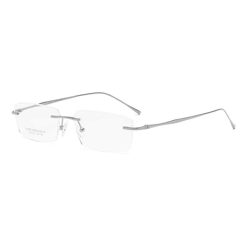 Zirosat 3018 Unisex Eyeglasses Pure Titanium Rimless