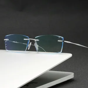 Zirosat 3018 Unisex Eyeglasses Pure Titanium Rimless