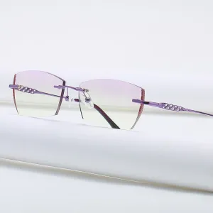 Zirosat 58133 Women's Eyeglasses Rimless Gold