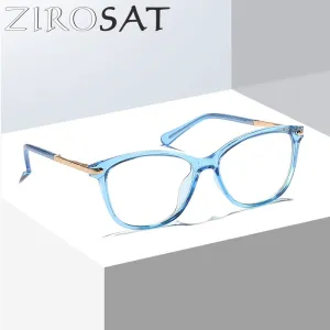 Zirosat Children's Unisex Full Rim Square Round Tr 90 Alloy Eyeglasses 20203