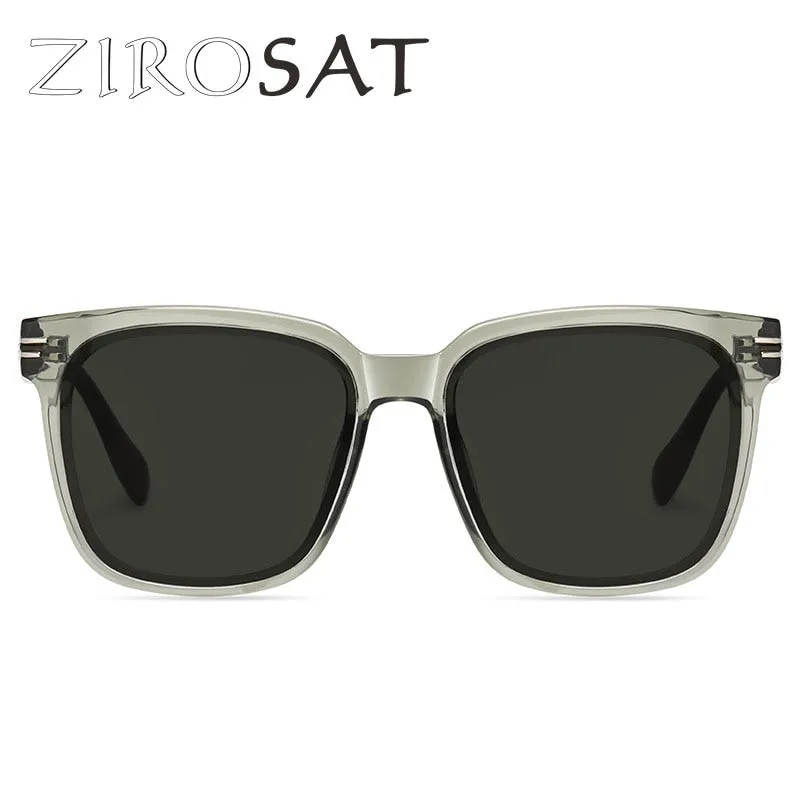 Zirosat Unisex Full Rim Square Alloy Acetate Sunglasses LY2229