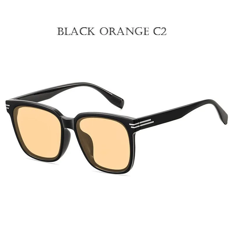 Zirosat Unisex Full Rim Square Alloy Acetate Sunglasses LY2229