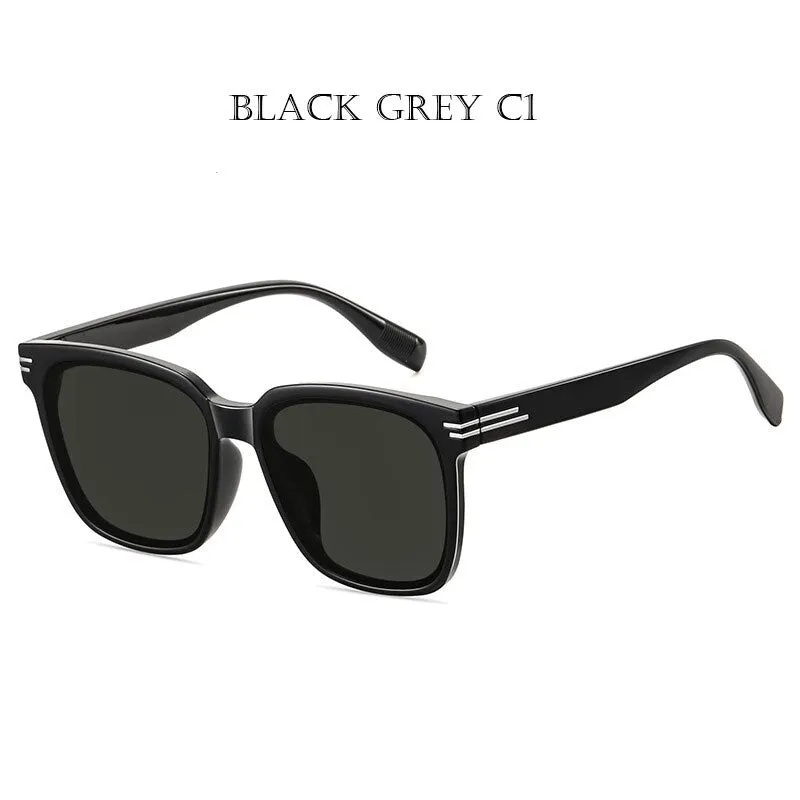 Zirosat Unisex Full Rim Square Alloy Acetate Sunglasses LY2229