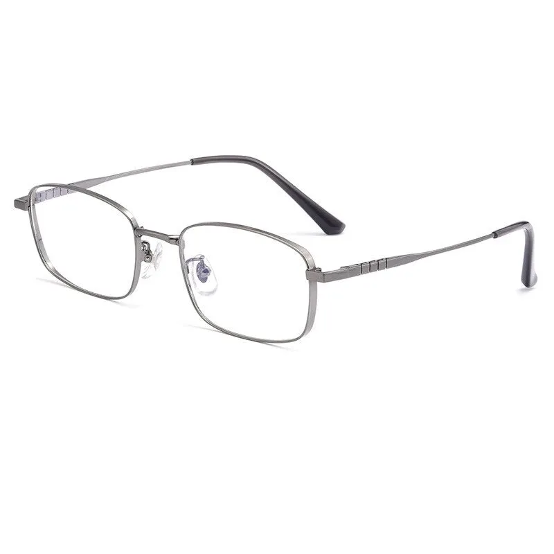 Zirosat Unisex Full Rim Square Titanium Eyeglasses P15303
