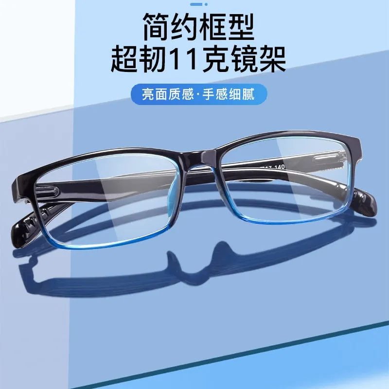 Zirosat Unisex Full Rim Square Tr 90 Eyeglasses 2300