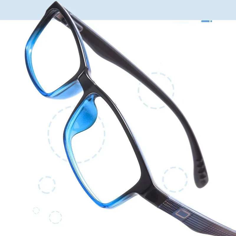 Zirosat Unisex Full Rim Square Tr 90 Eyeglasses 2300
