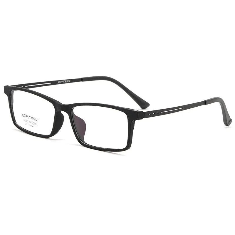 Zirosat Unisex Full Rim Square Tr 90 Titanium Eyeglasses 9826