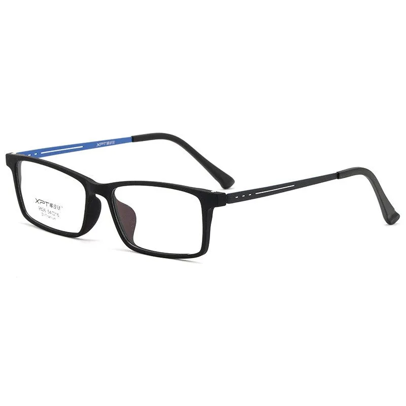 Zirosat Unisex Full Rim Square Tr 90 Titanium Eyeglasses 9826